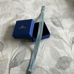 Swarovski Crystal Leather Slake Bracelet